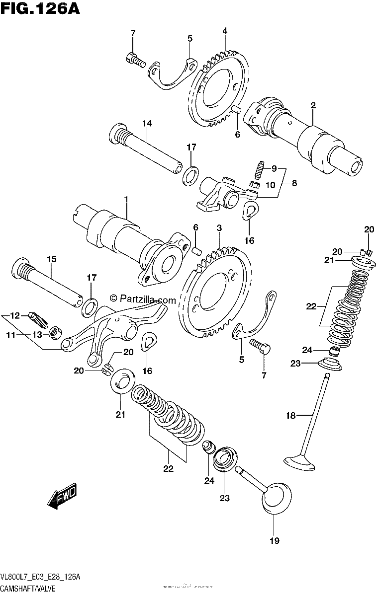 Diagrama de CAMSHAFT VALVE