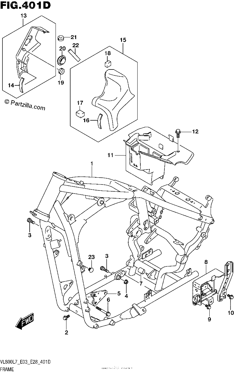 Diagrama de FRAME VL800TL7 E03