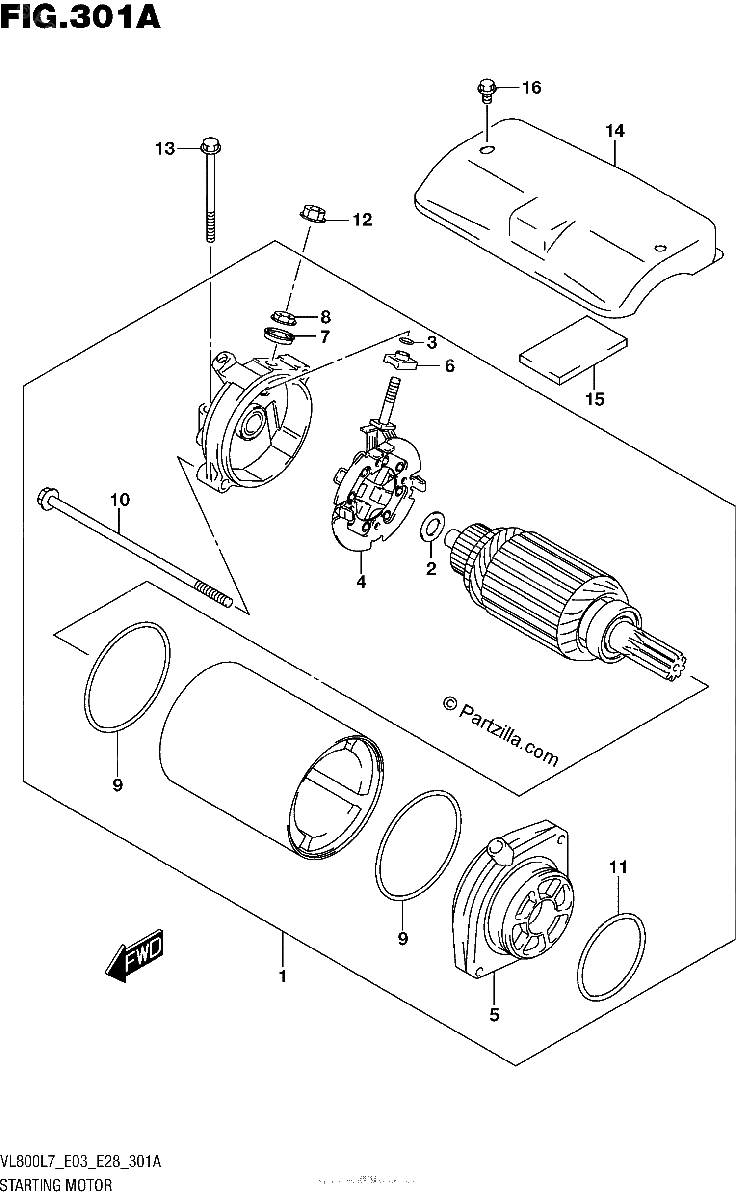 Diagrama de STARTING MOTOR