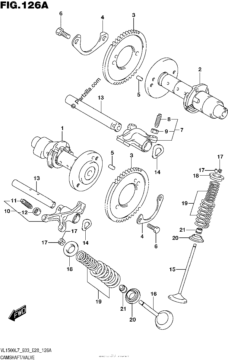 Diagrama de CAMSHAFT VALVE