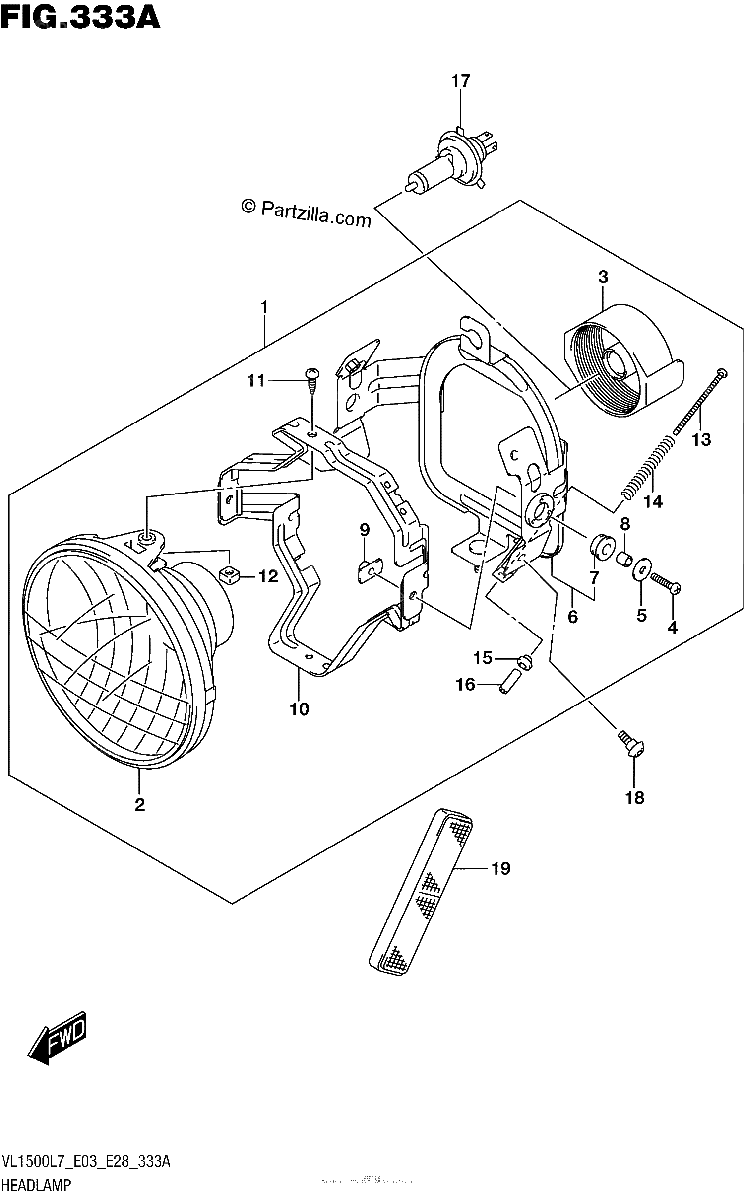 Diagrama de HEADLAMP