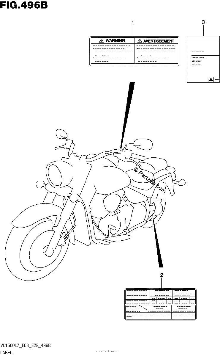 Diagrama de LABEL VL1500BL7 E28