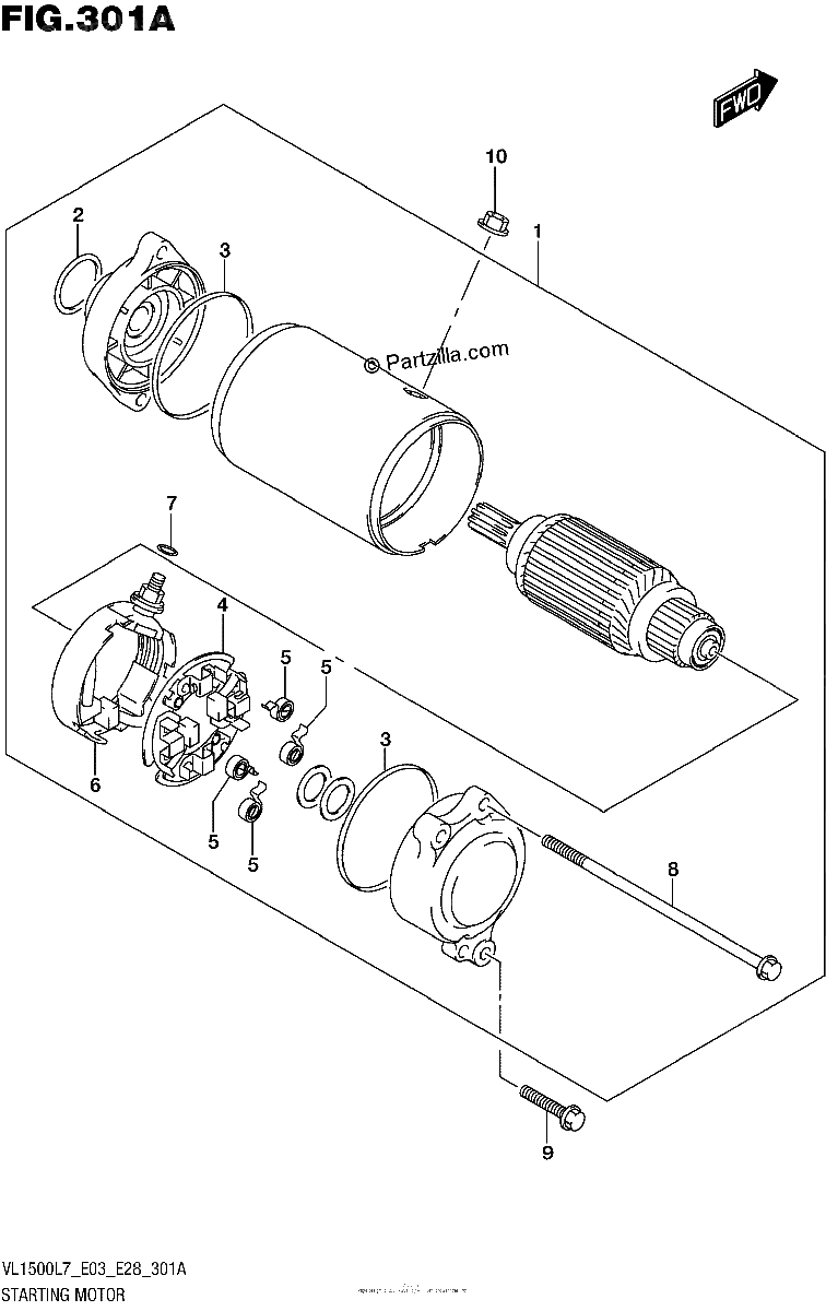 Diagrama de STARTING MOTOR
