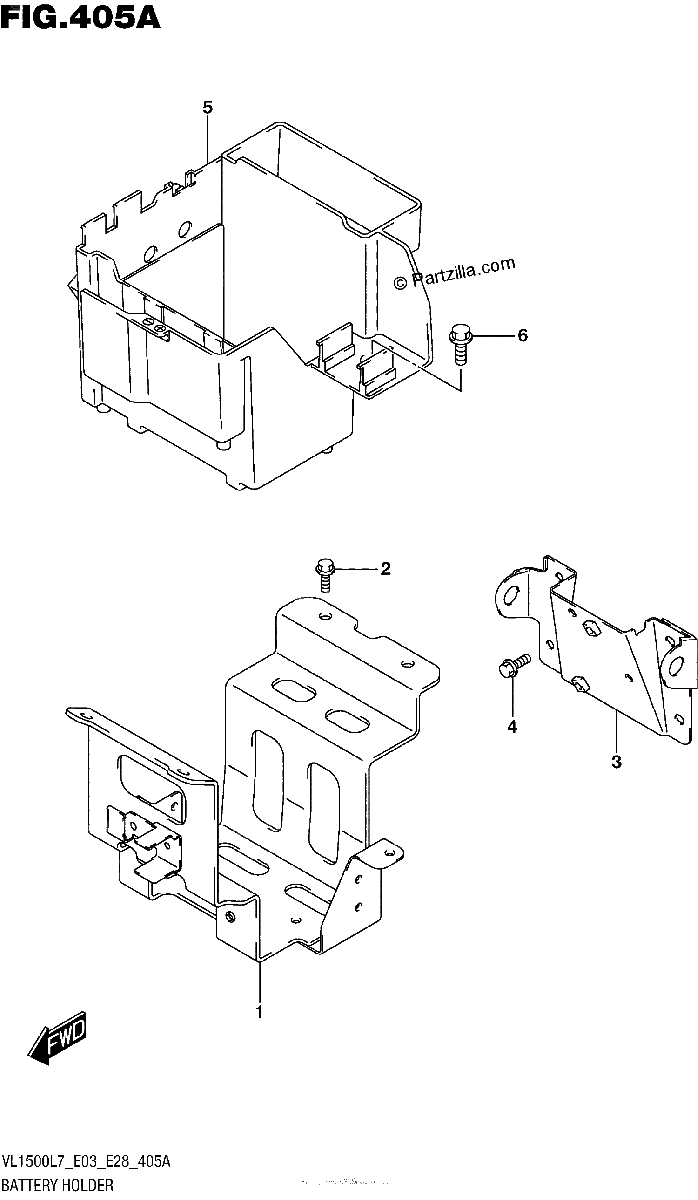 Diagrama de BATTERY HOLDER