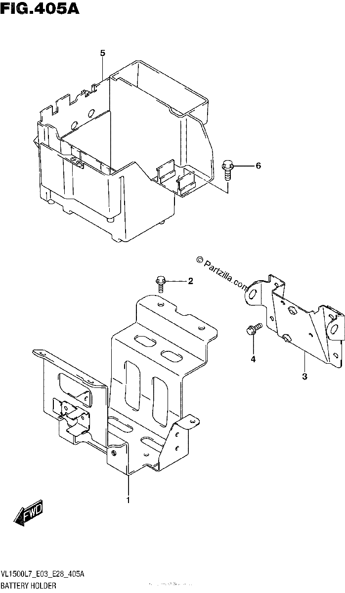 Diagrama de BATTERY HOLDER