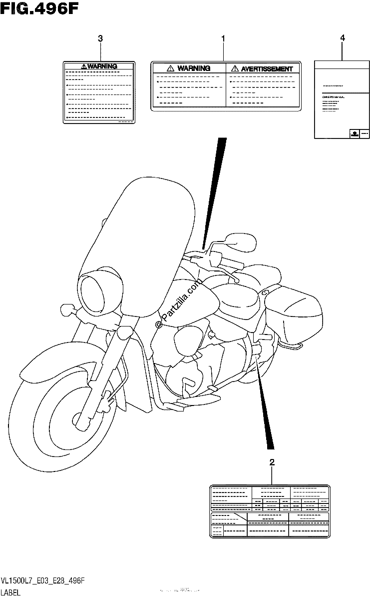 Diagrama de LABEL VL1500TL7 E28