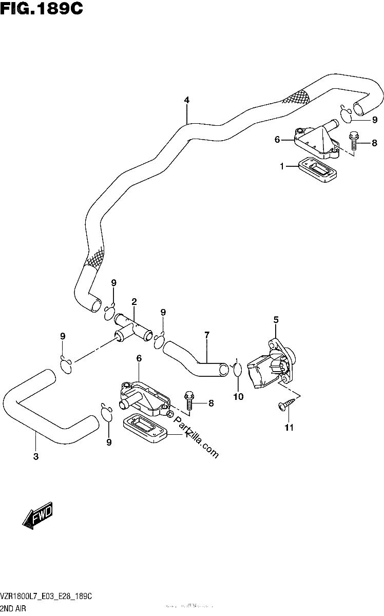 Diagrama de 2ND AIR VZR1800BZL7 E28