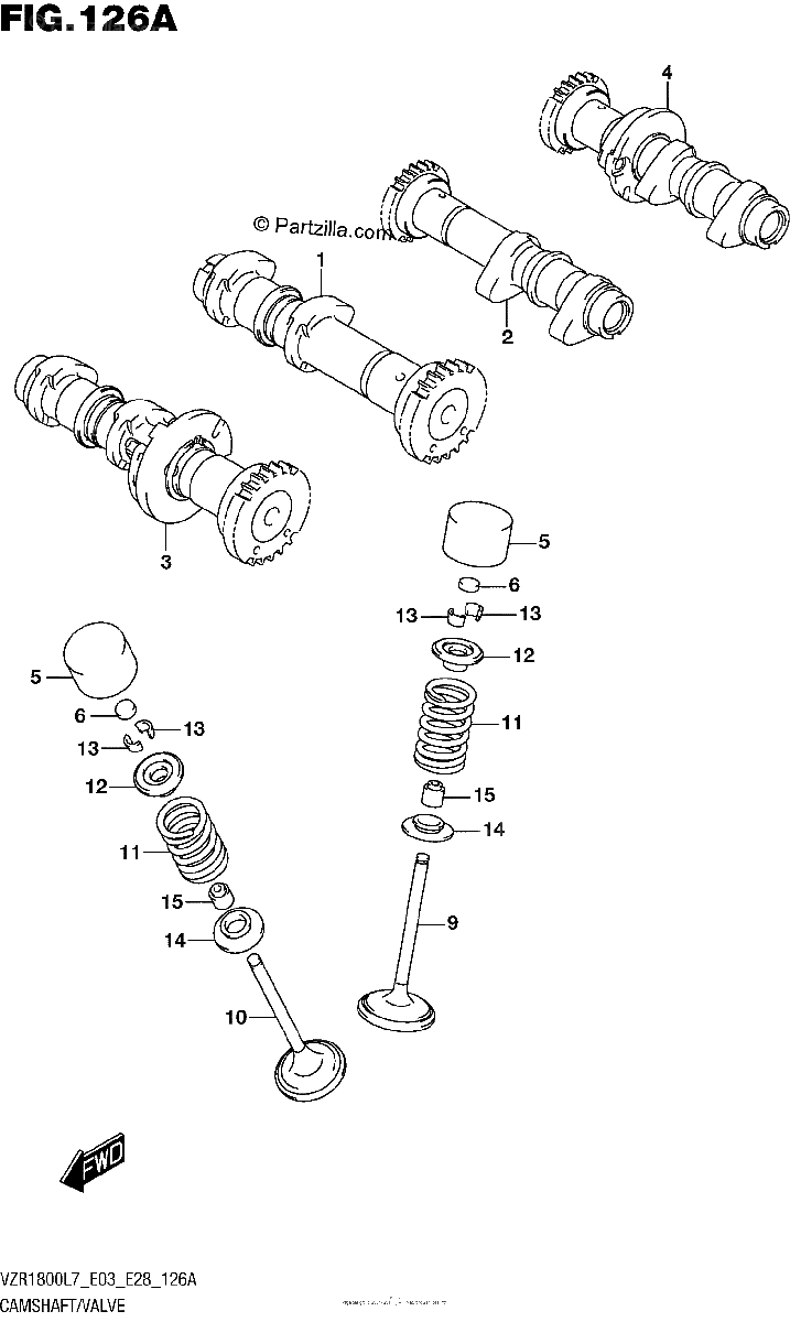 Diagrama de CAMSHAFT VALVE