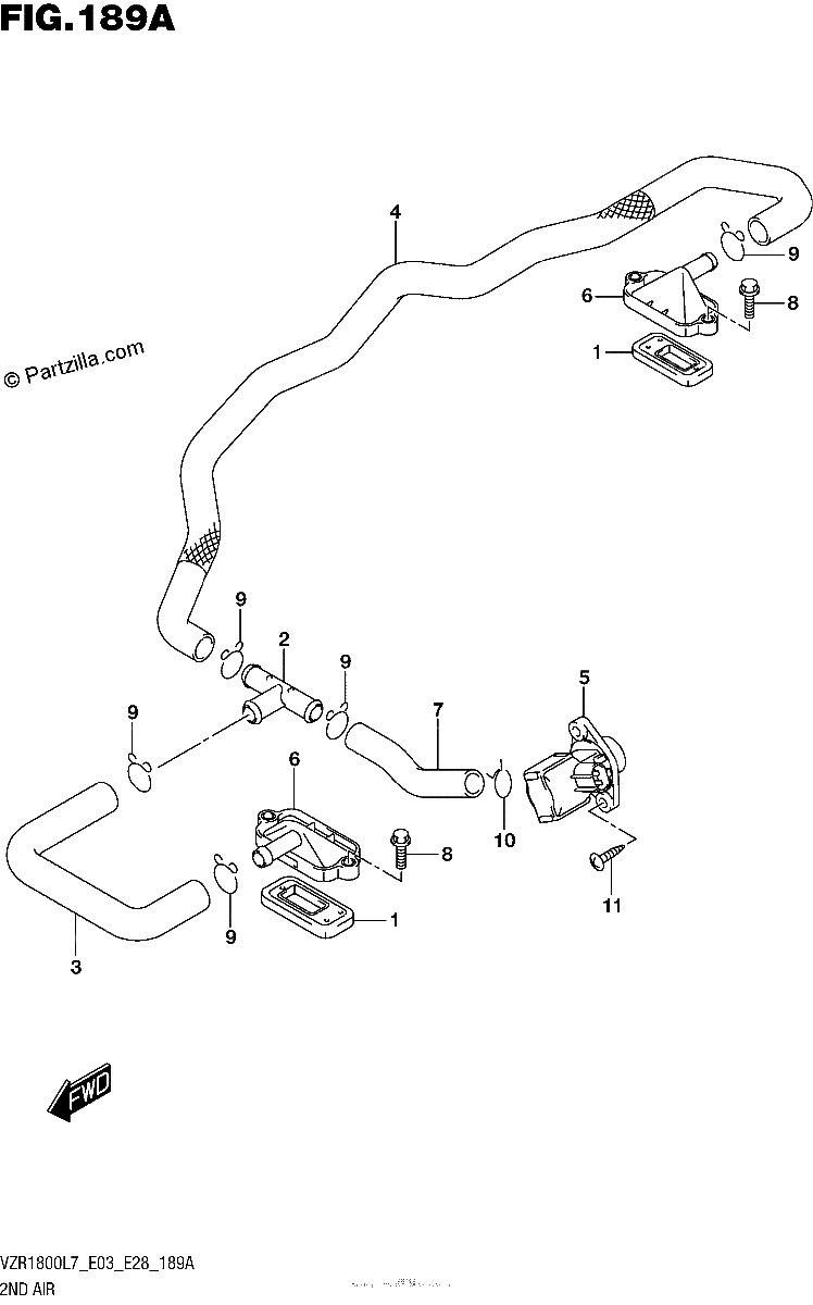 Diagrama de 2ND AIR VZR1800L7 E28