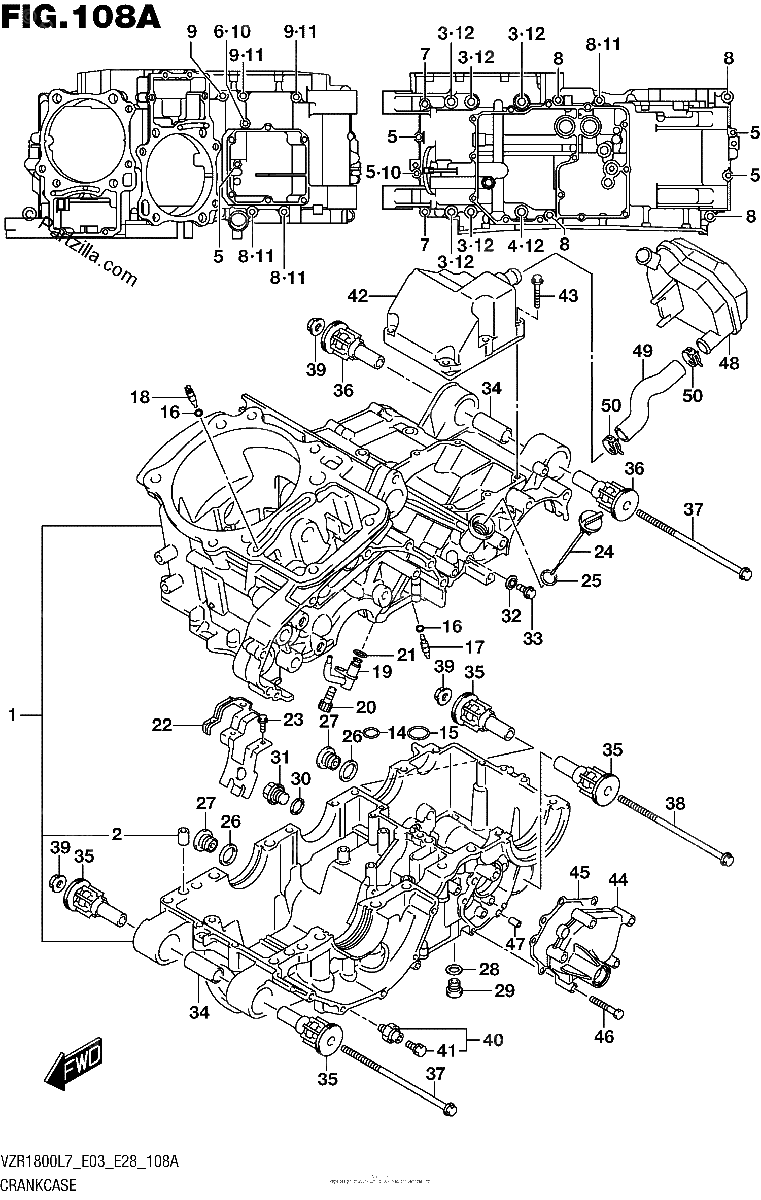Diagrama de CRANKCASE