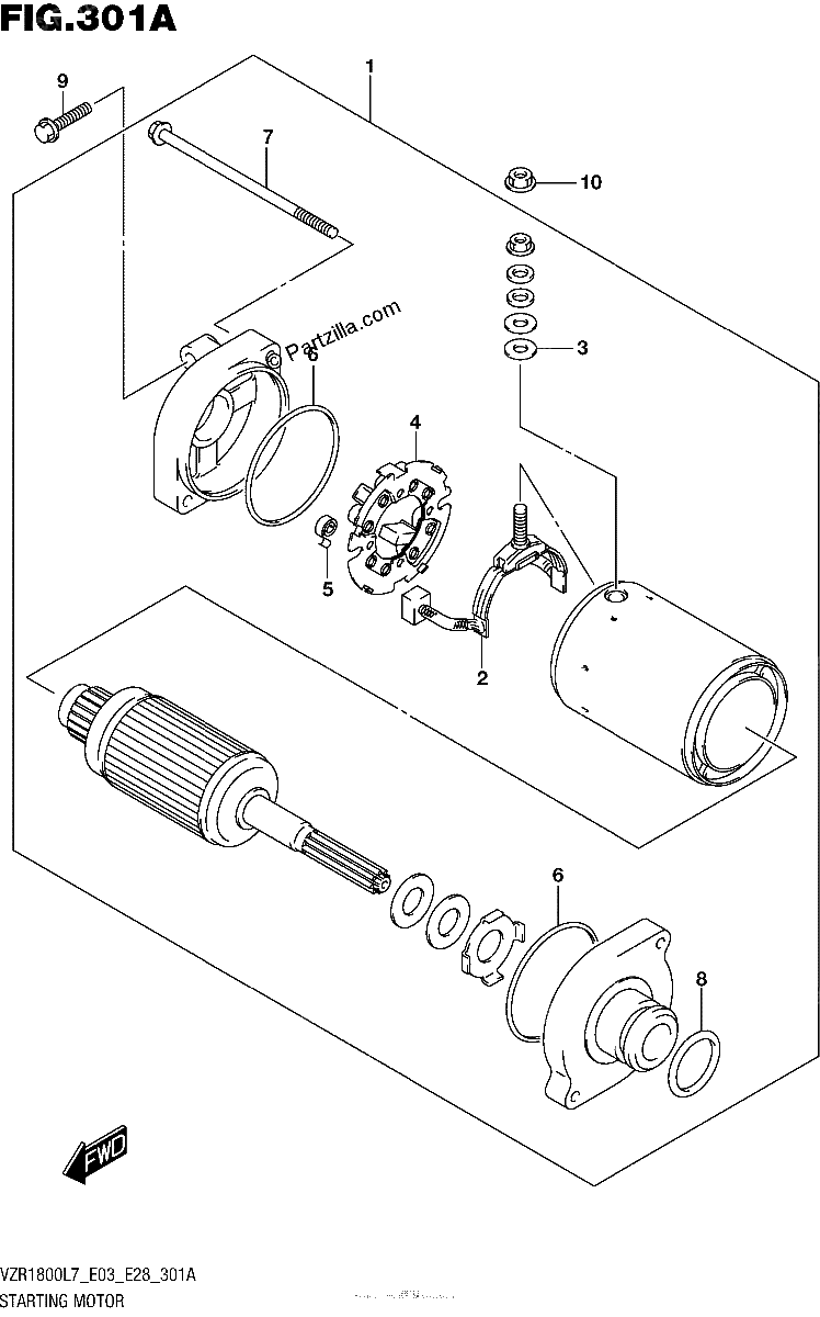 Diagrama de STARTING MOTOR