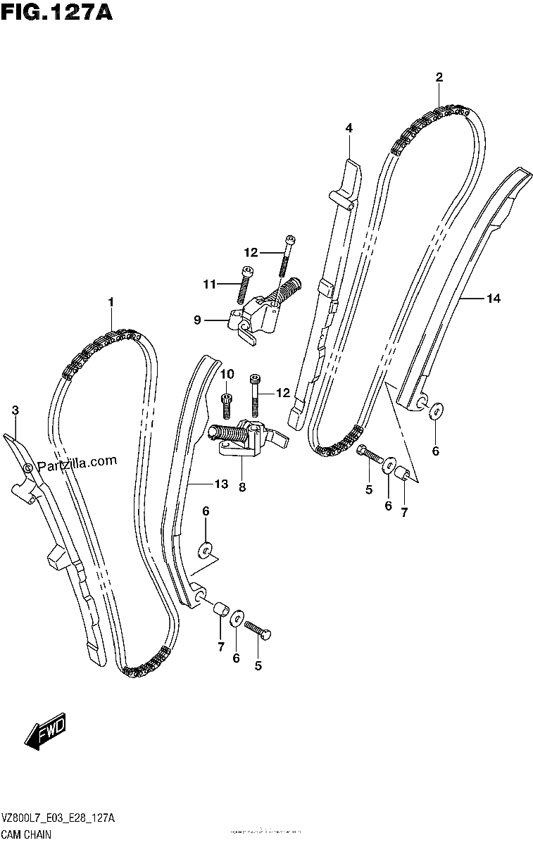 Diagrama de CAM CHAIN