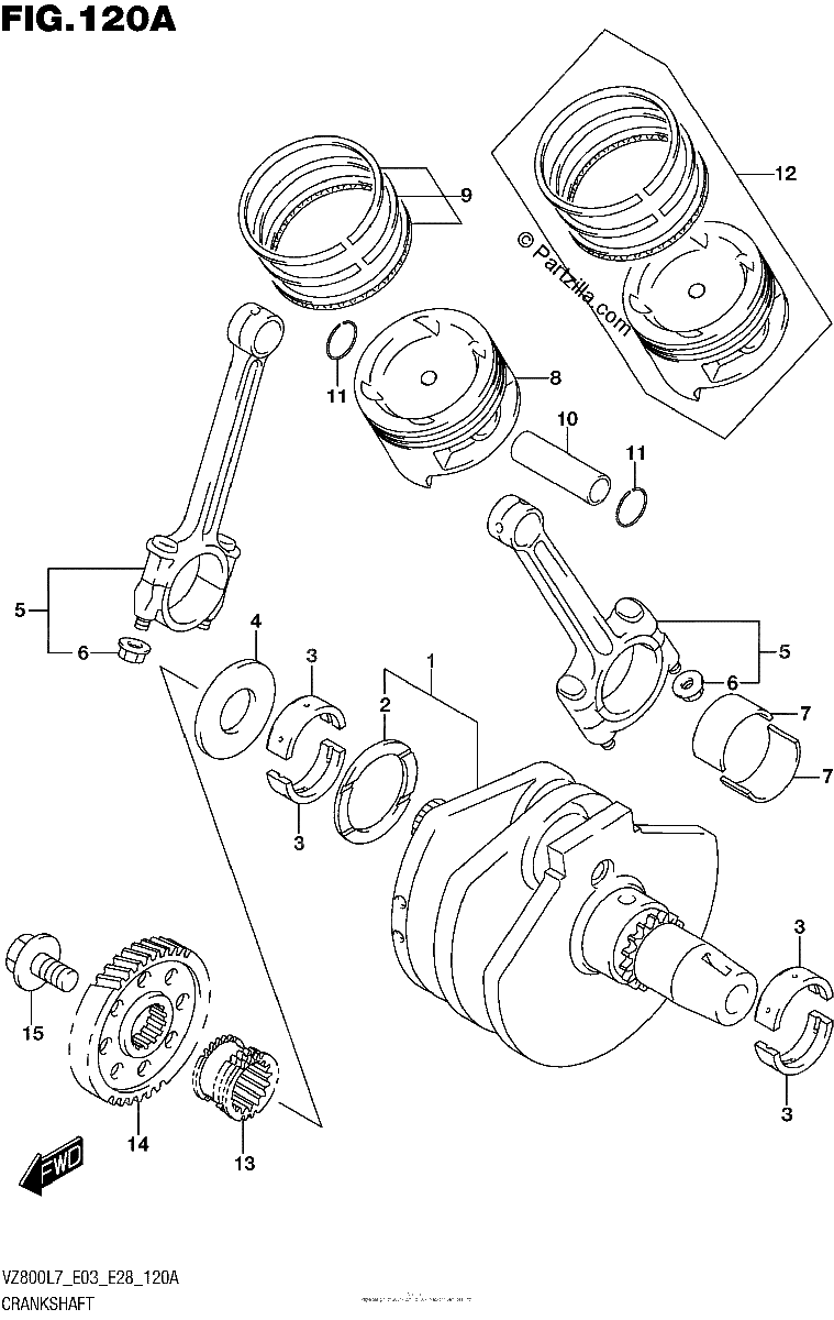 Diagrama de CRANKSHAFT