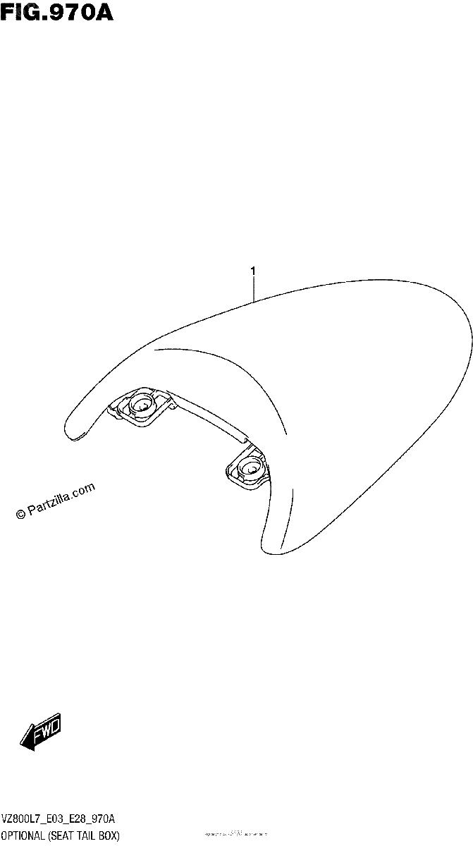 Diagrama de OPTIONAL SEAT TAIL BOX