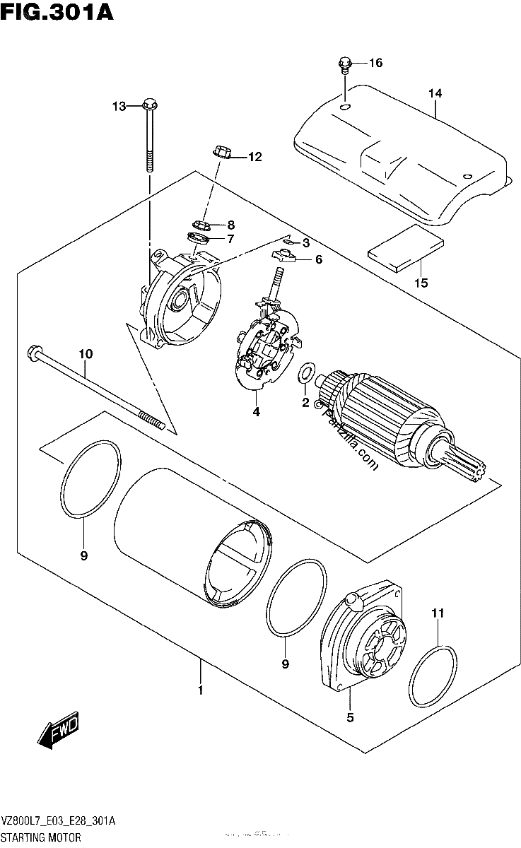 Diagrama de STARTING MOTOR