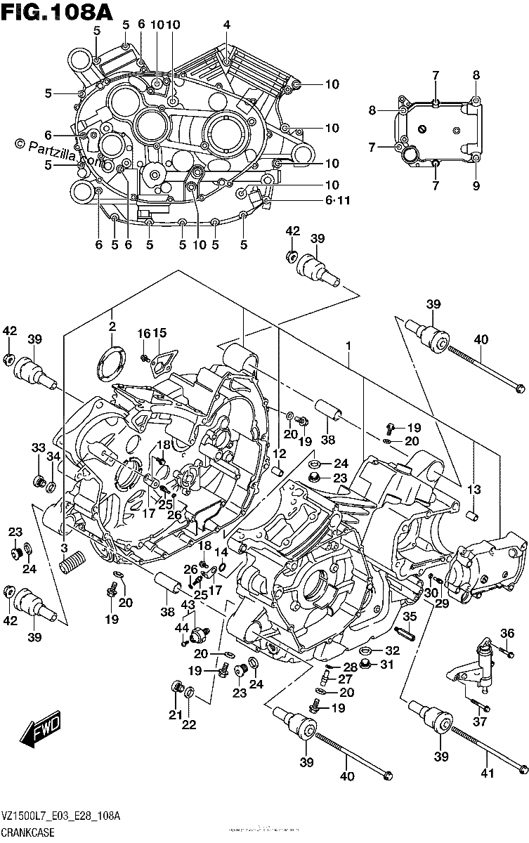 Diagrama de CRANKCASE