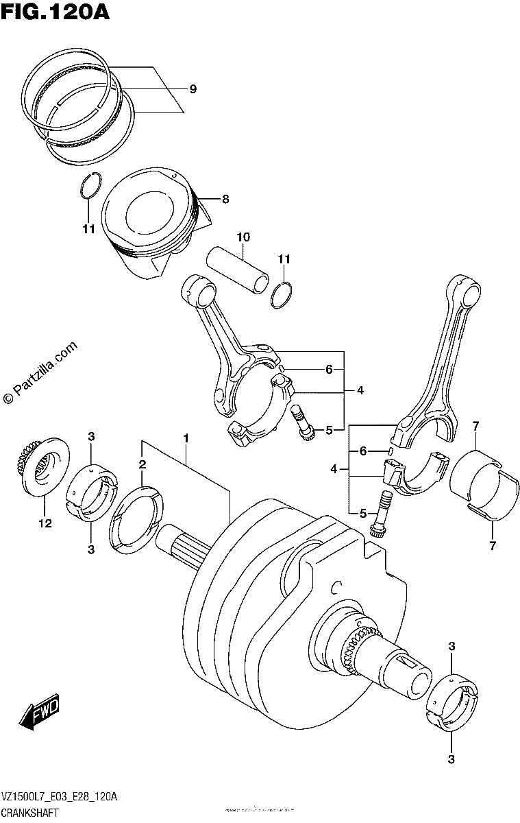 Diagrama de CRANKSHAFT
