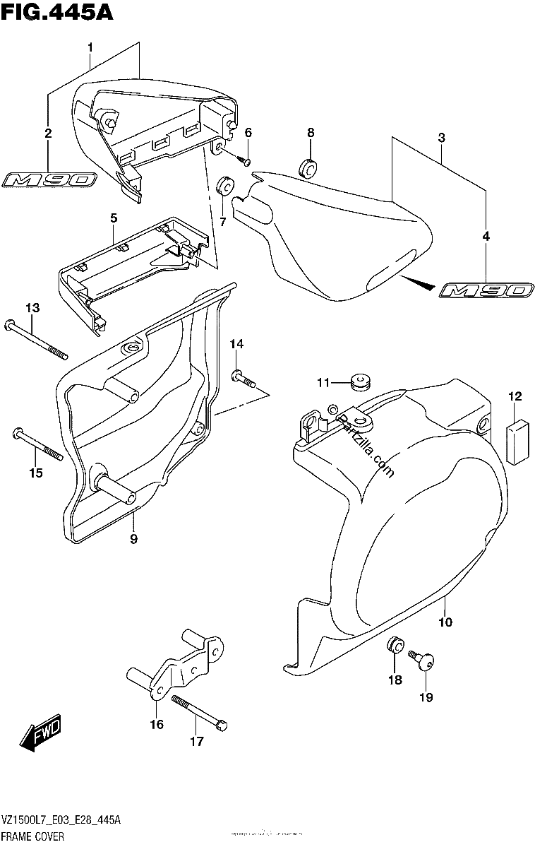 Diagrama de FRAME COVER