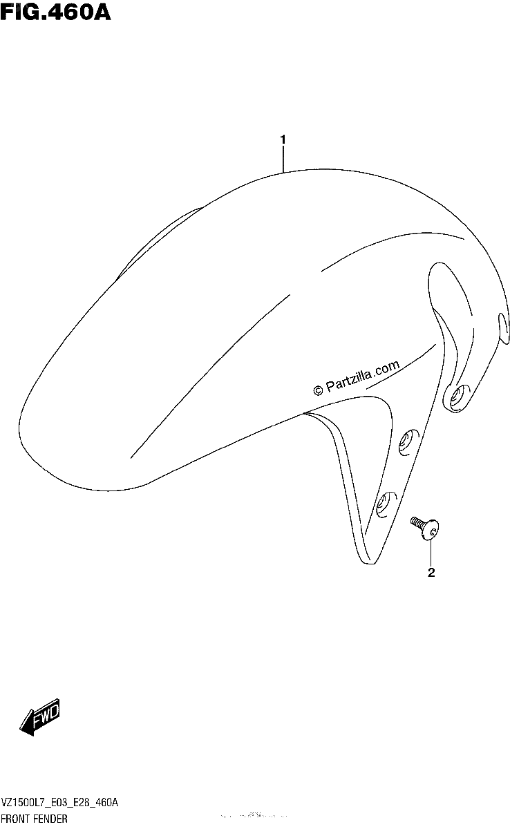 Diagrama de FRONT FENDER