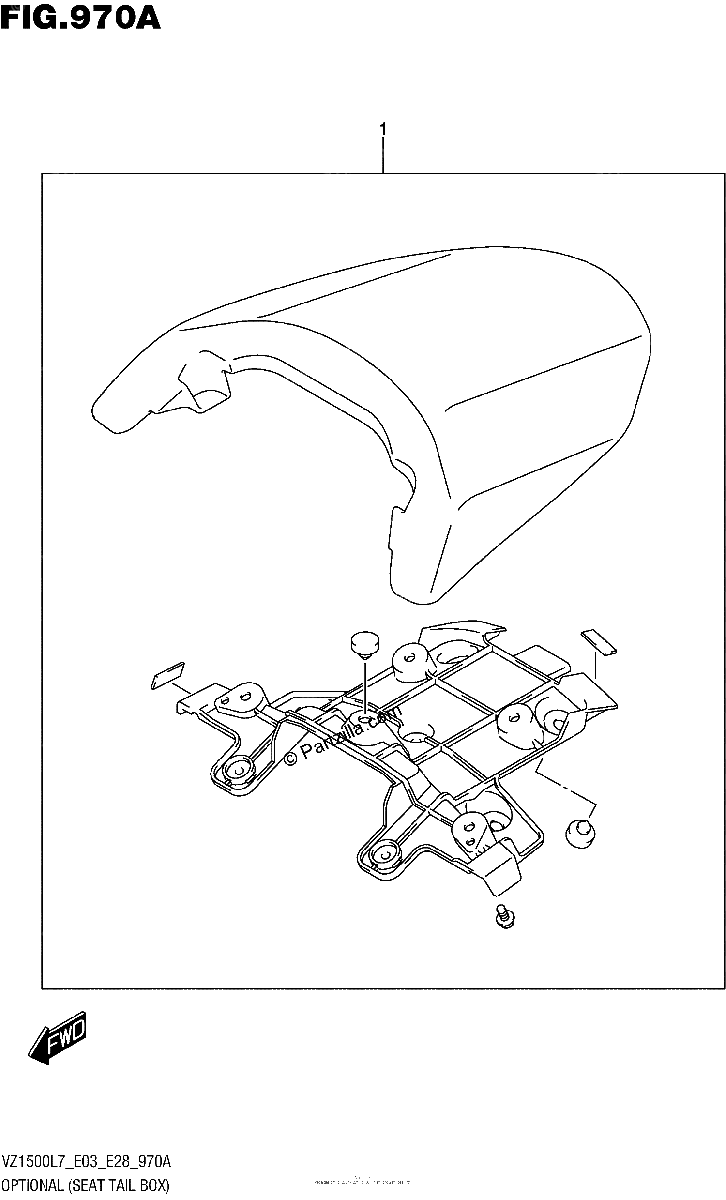 Diagrama de OPTIONAL SEAT TAIL BOX