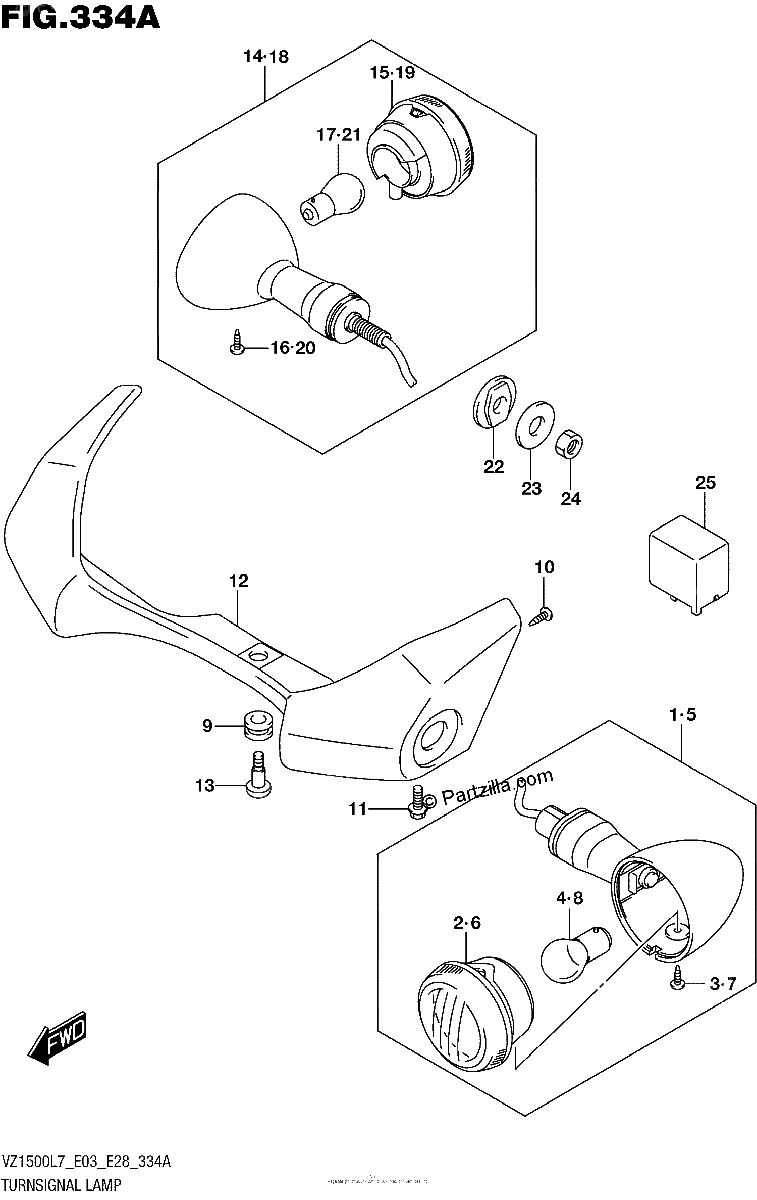 Diagrama de TURNSIGNAL LAMP