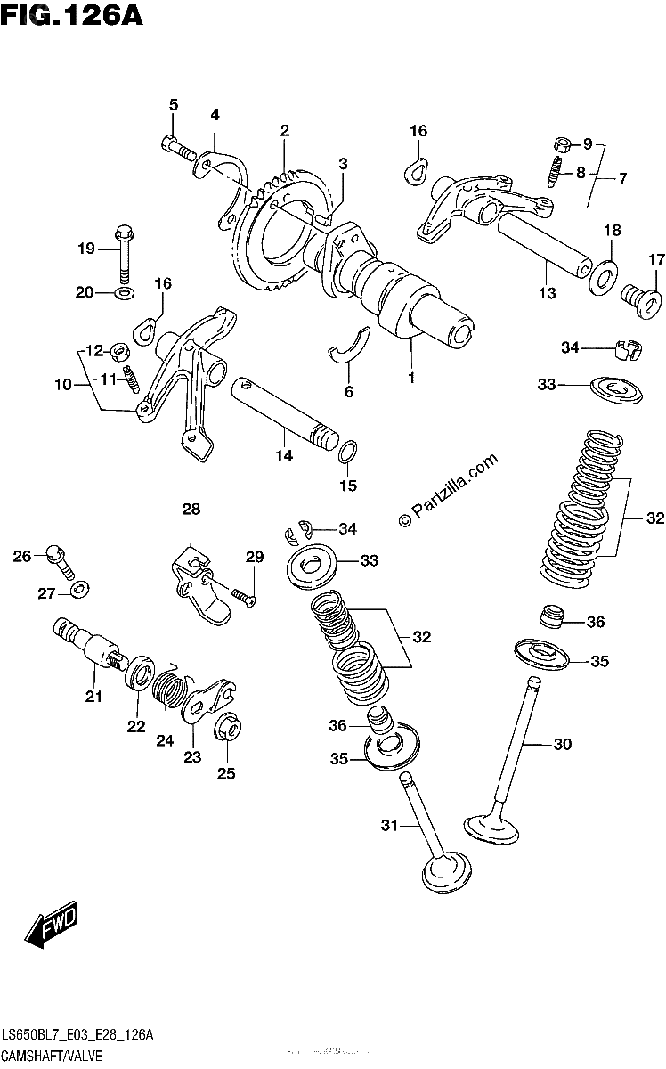 Diagrama de CAMSHAFT VALVE