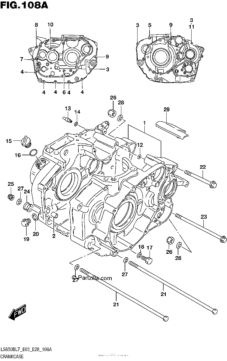 Diagrama de CRANKCASE