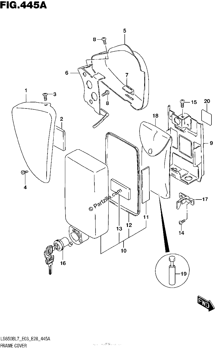 Diagrama de FRAME COVER