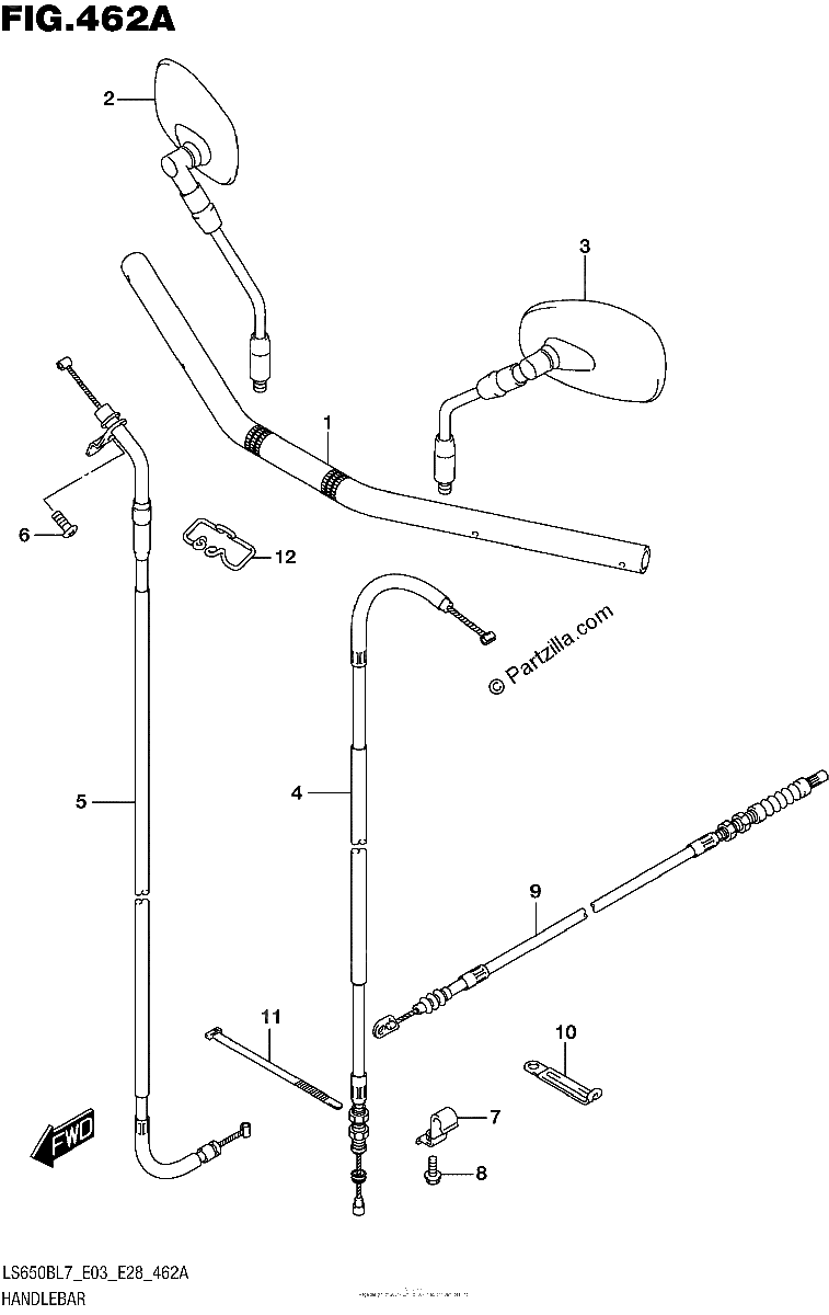 Diagrama de HANDLEBAR
