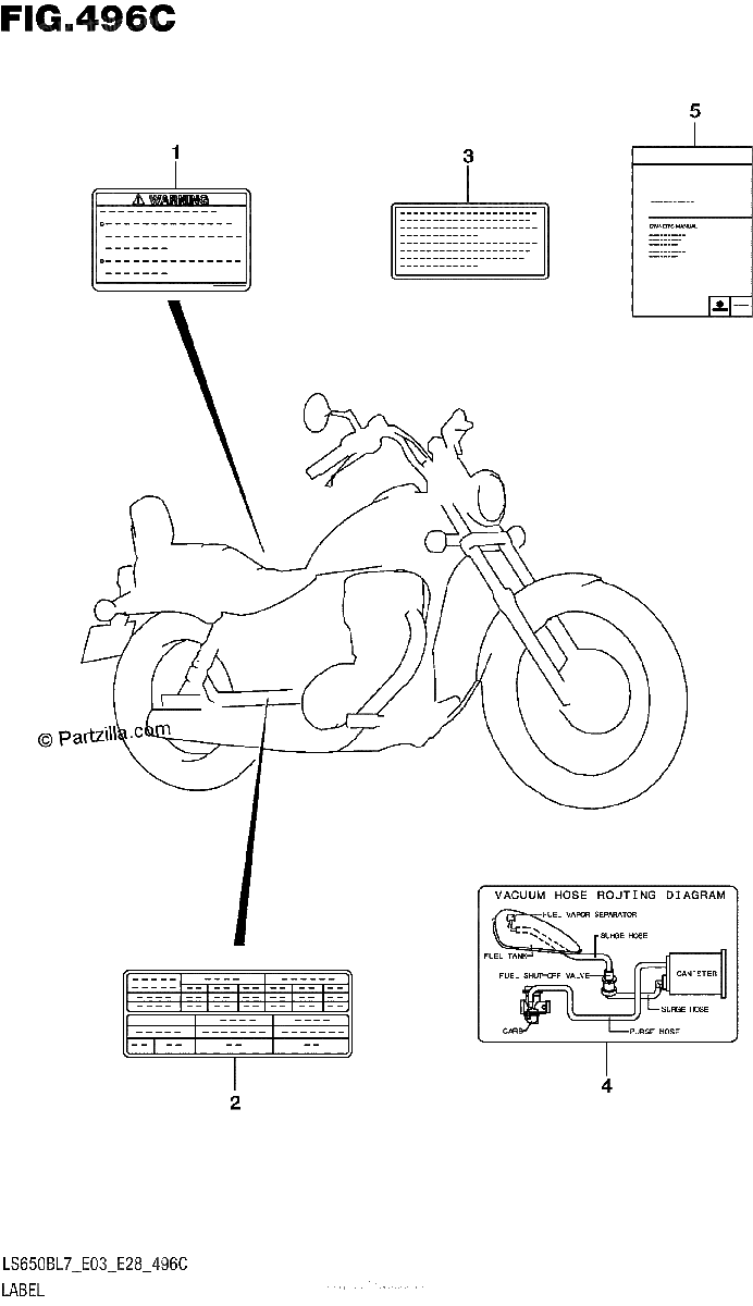 Diagrama de LABEL LS650BL7 E33