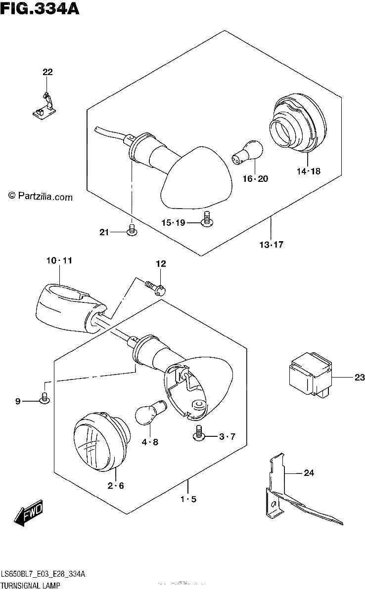 Diagrama de TURNSIGNAL LAMP