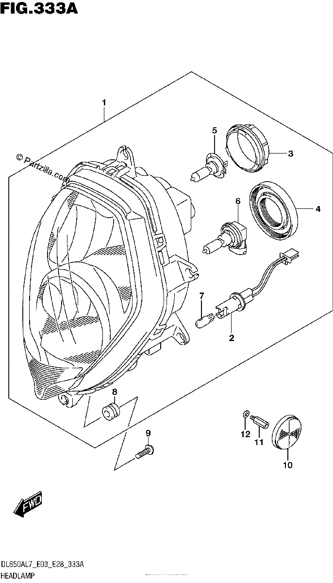 Diagrama de HEADLAMP
