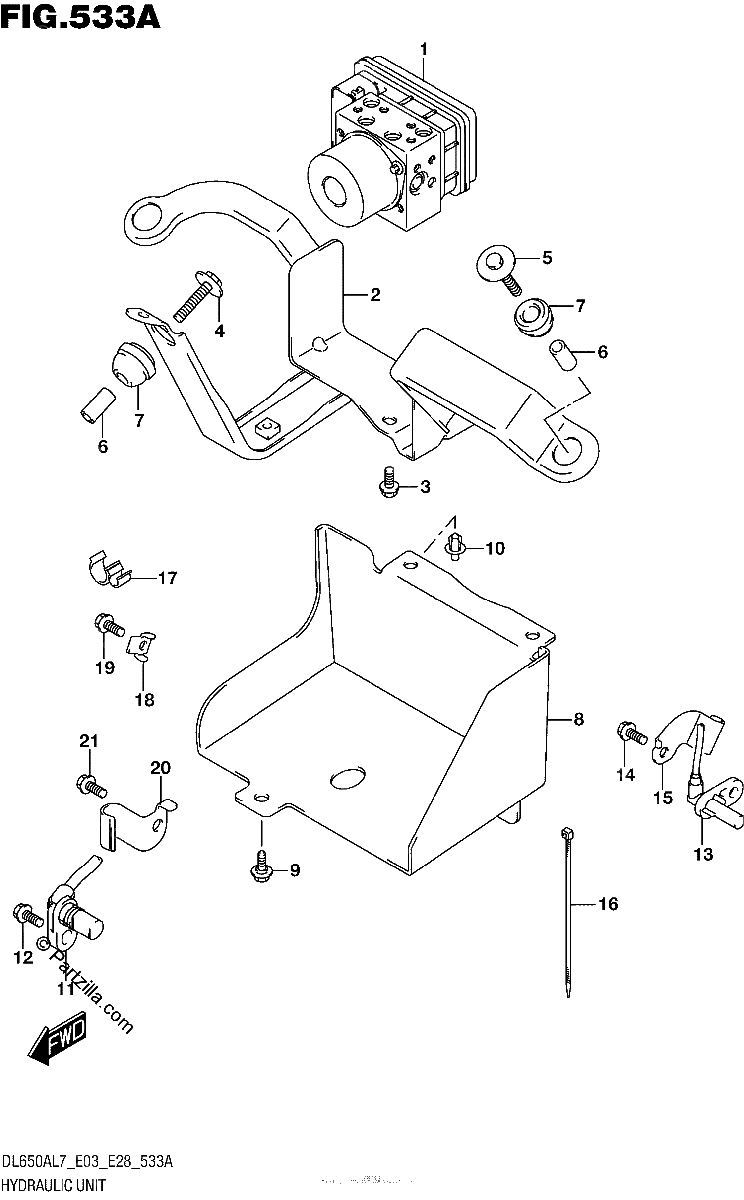 Diagrama de HYDRAULIC UNIT