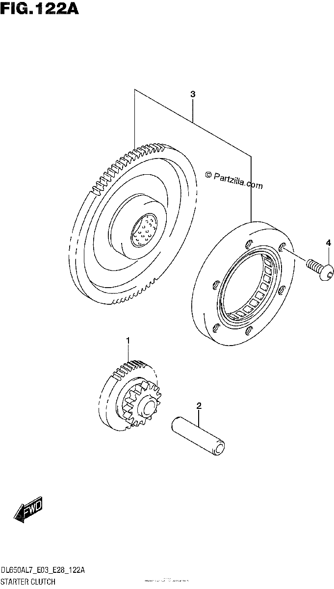 Diagrama de STARTER CLUTCH