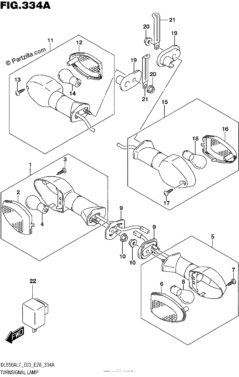 Diagrama de TURNSIGNAL LAMP