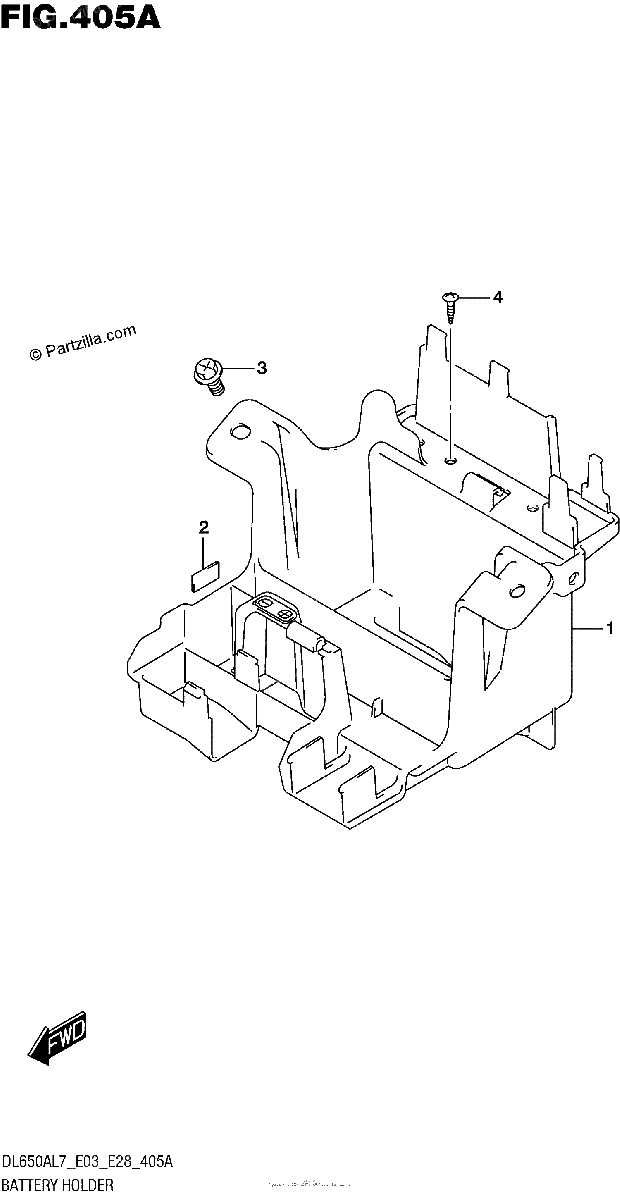 Diagrama de BATTERY HOLDER