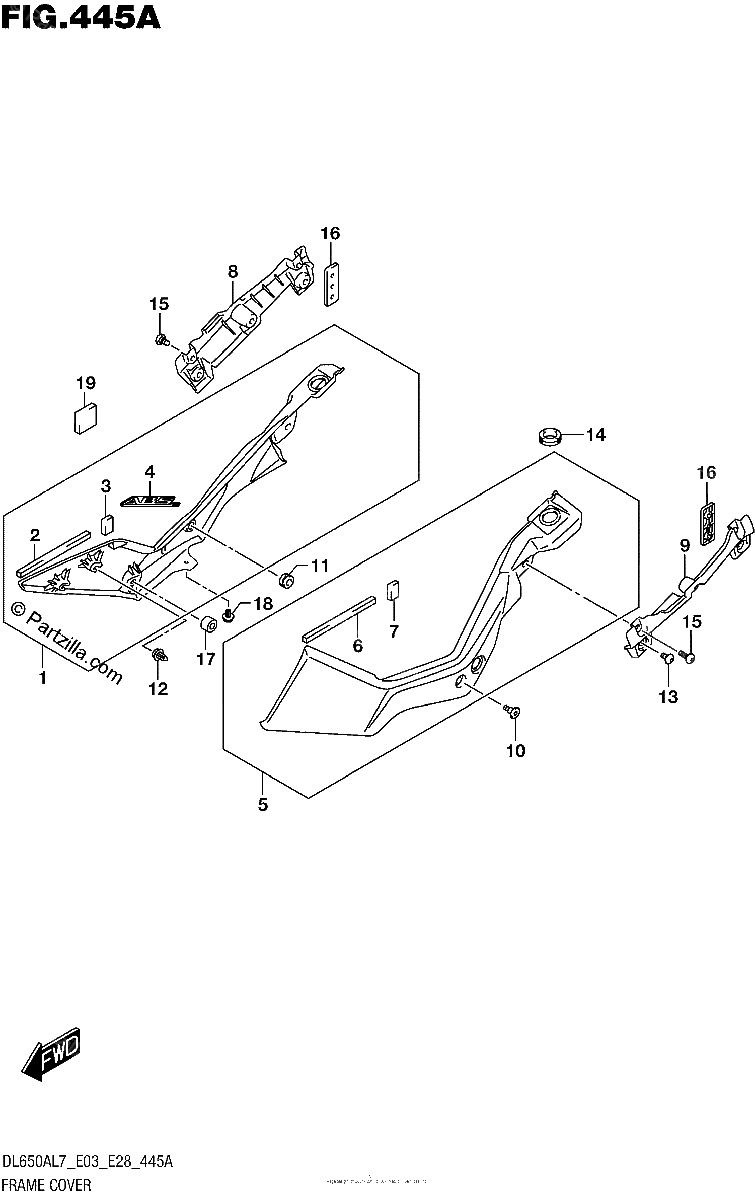 Diagrama de FRAME COVER