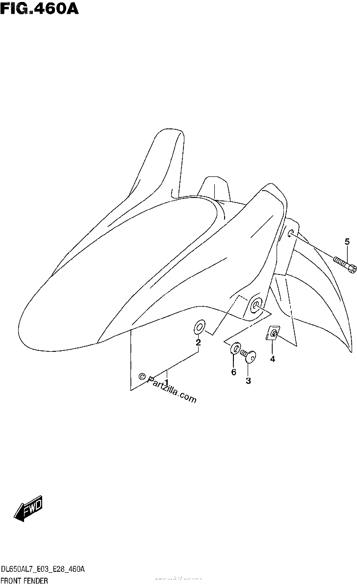 Diagrama de FRONT FENDER