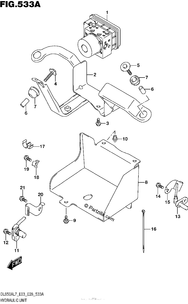 Diagrama de HYDRAULIC UNIT