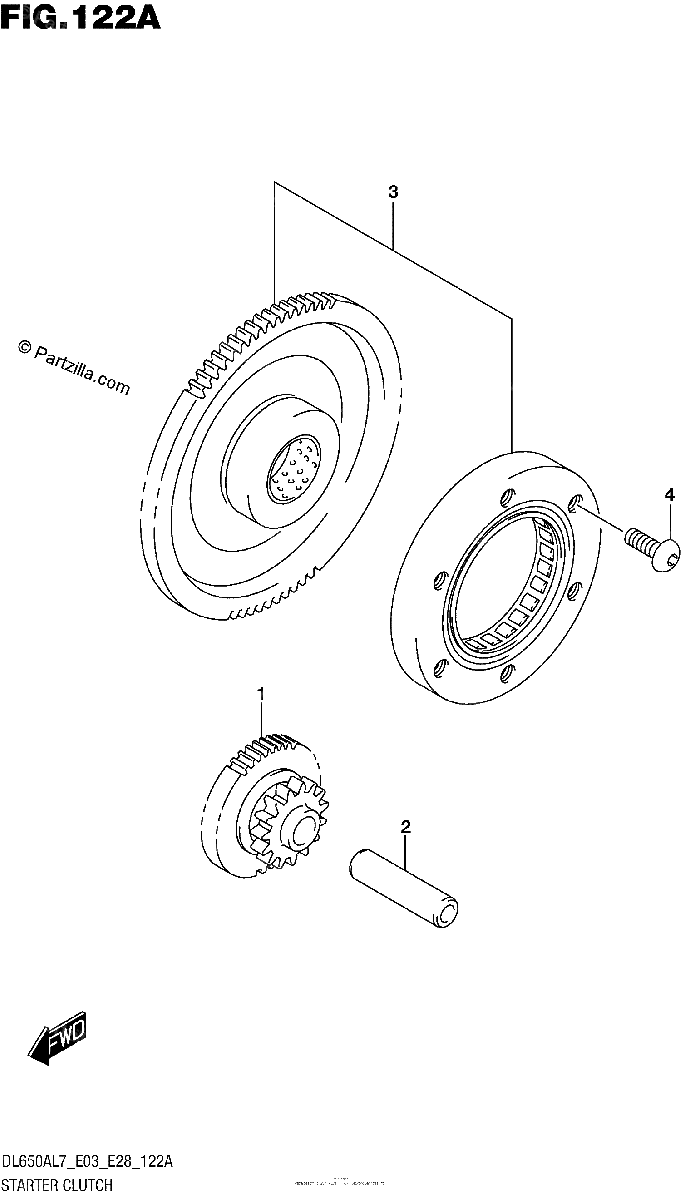 Diagrama de STARTER CLUTCH