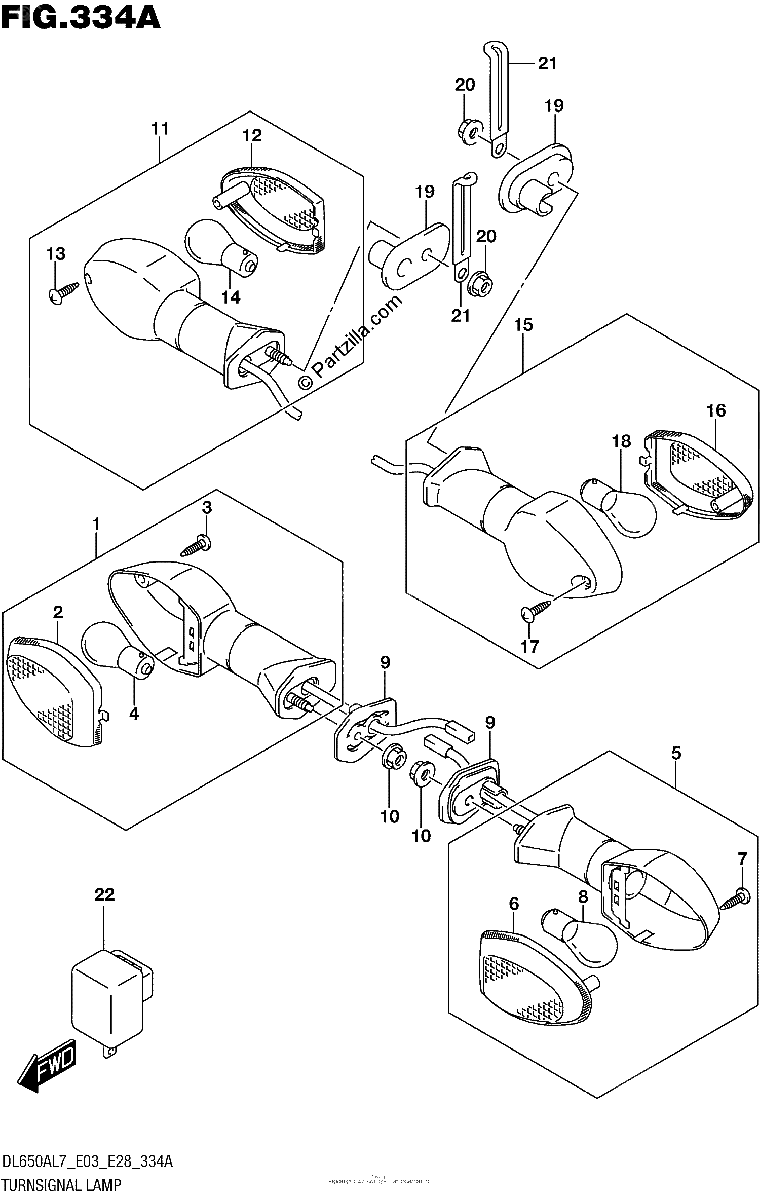 Diagrama de TURNSIGNAL LAMP