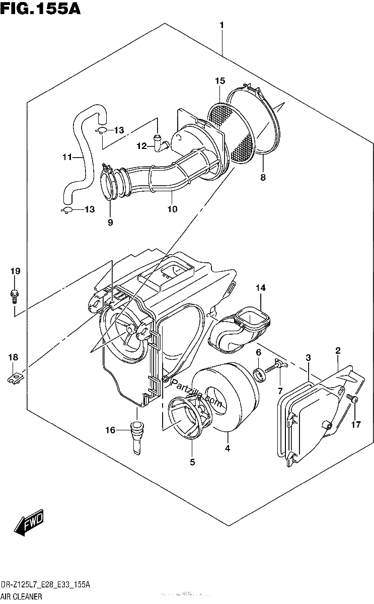 Diagrama de AIR CLEANER
