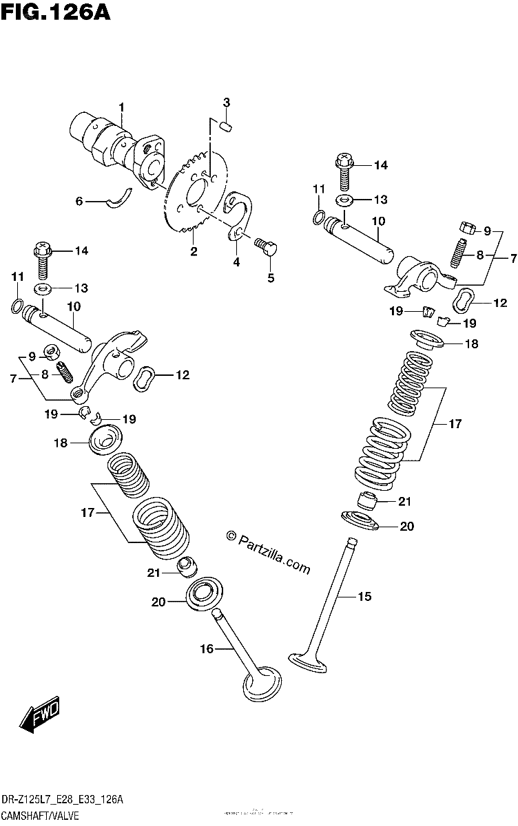 Diagrama de CAMSHAFT VALVE