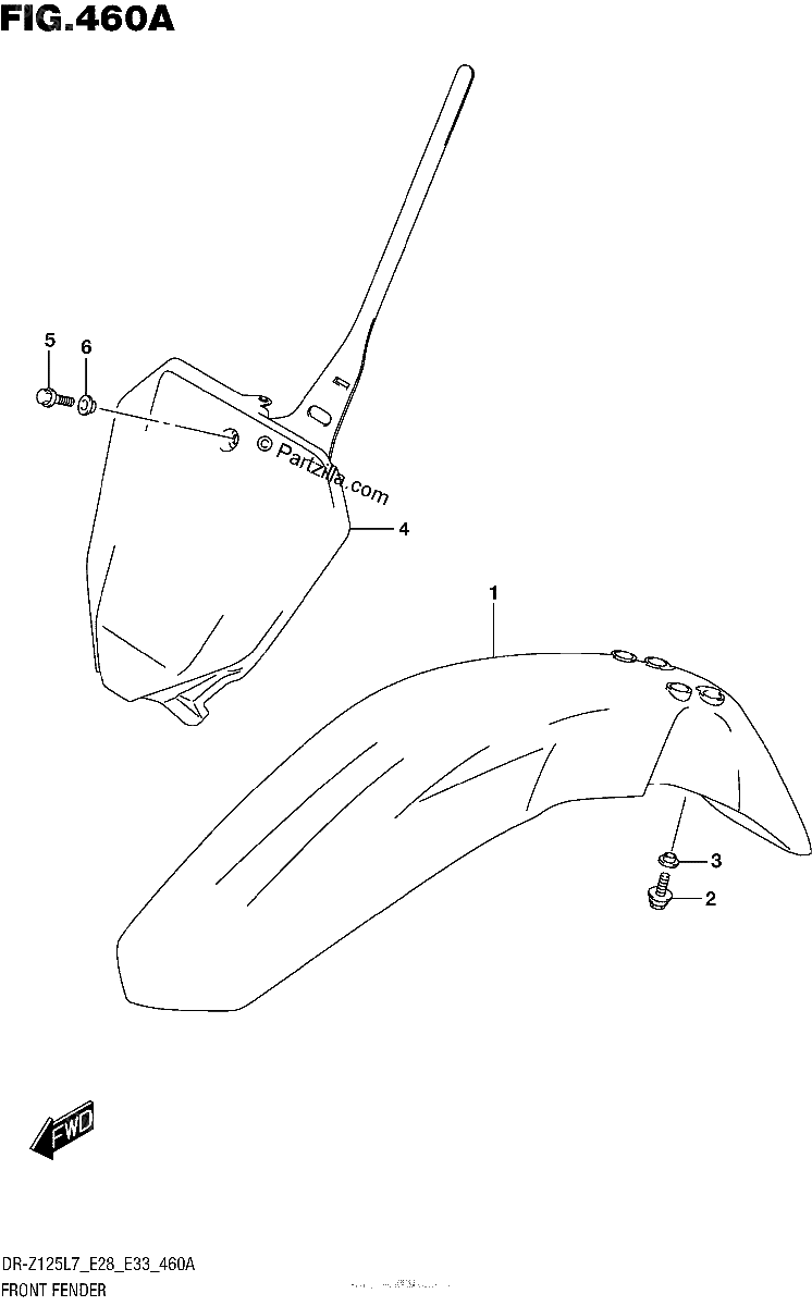 Diagrama de FRONT FENDER