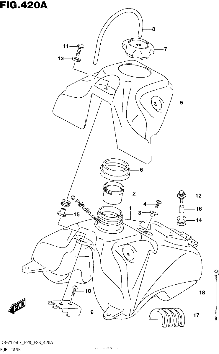 Diagrama de FUEL TANK
