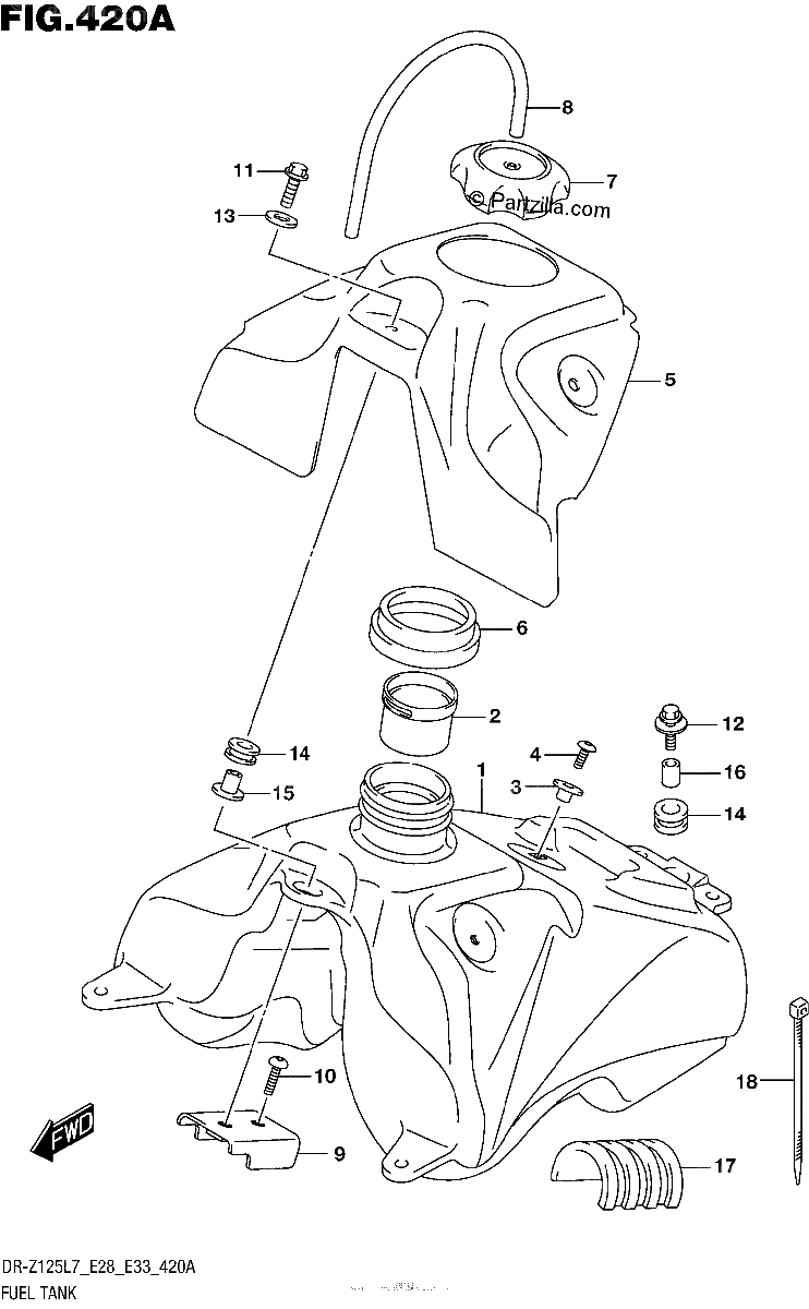 Diagrama de FUEL TANK
