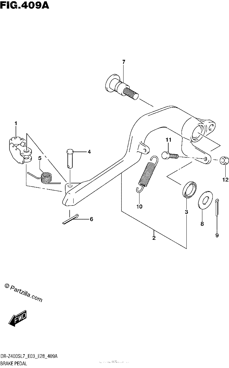 Diagrama de BRAKE PEDAL