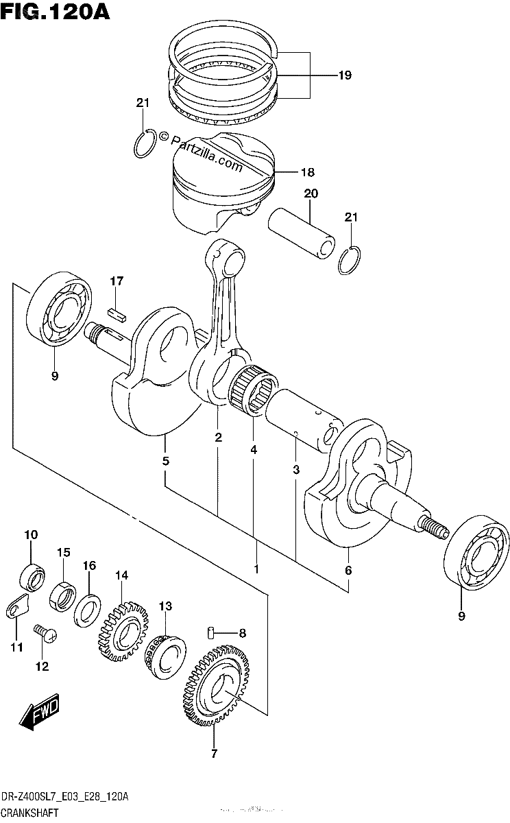 Diagrama de CRANKSHAFT