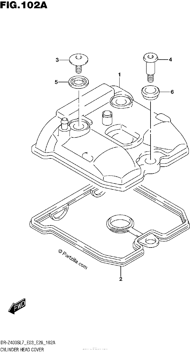 Diagrama de CYLINDER HEAD COVER