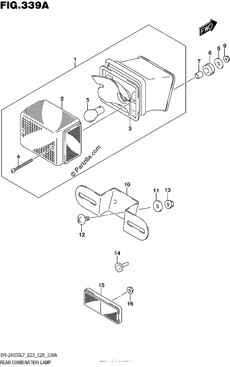 Diagrama de REAR COMBINATION LAMP